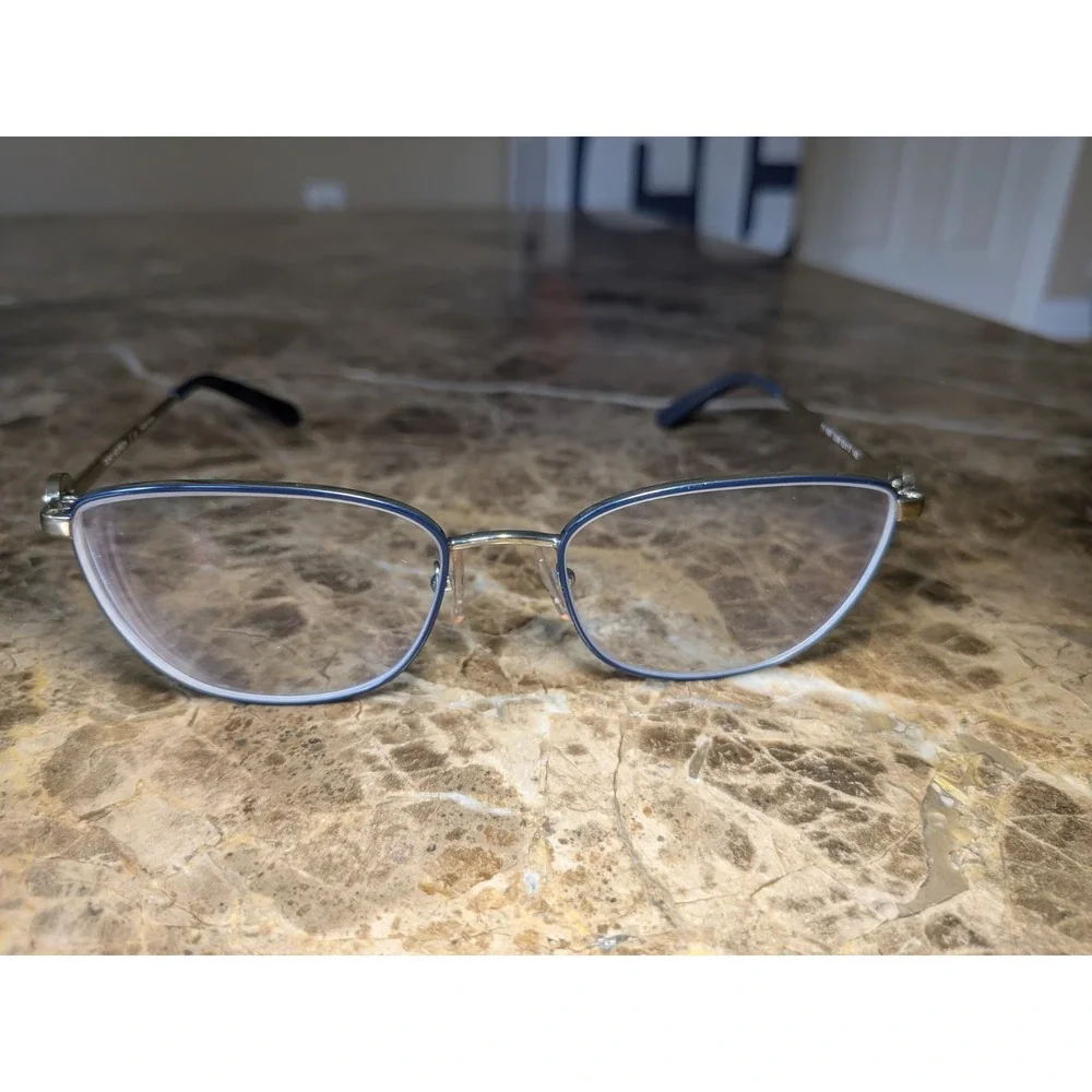 Tory Burch Women's 56mm Shiny Navy Metal  Opticals TY1067 3296 52-17-140